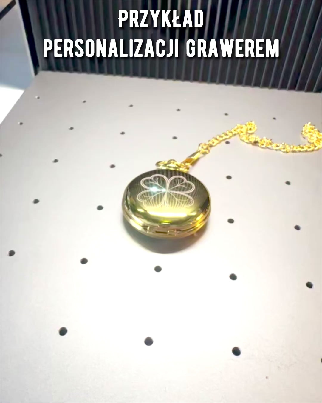 Goldene Taschenuhr mit Gravurmöglichkeit