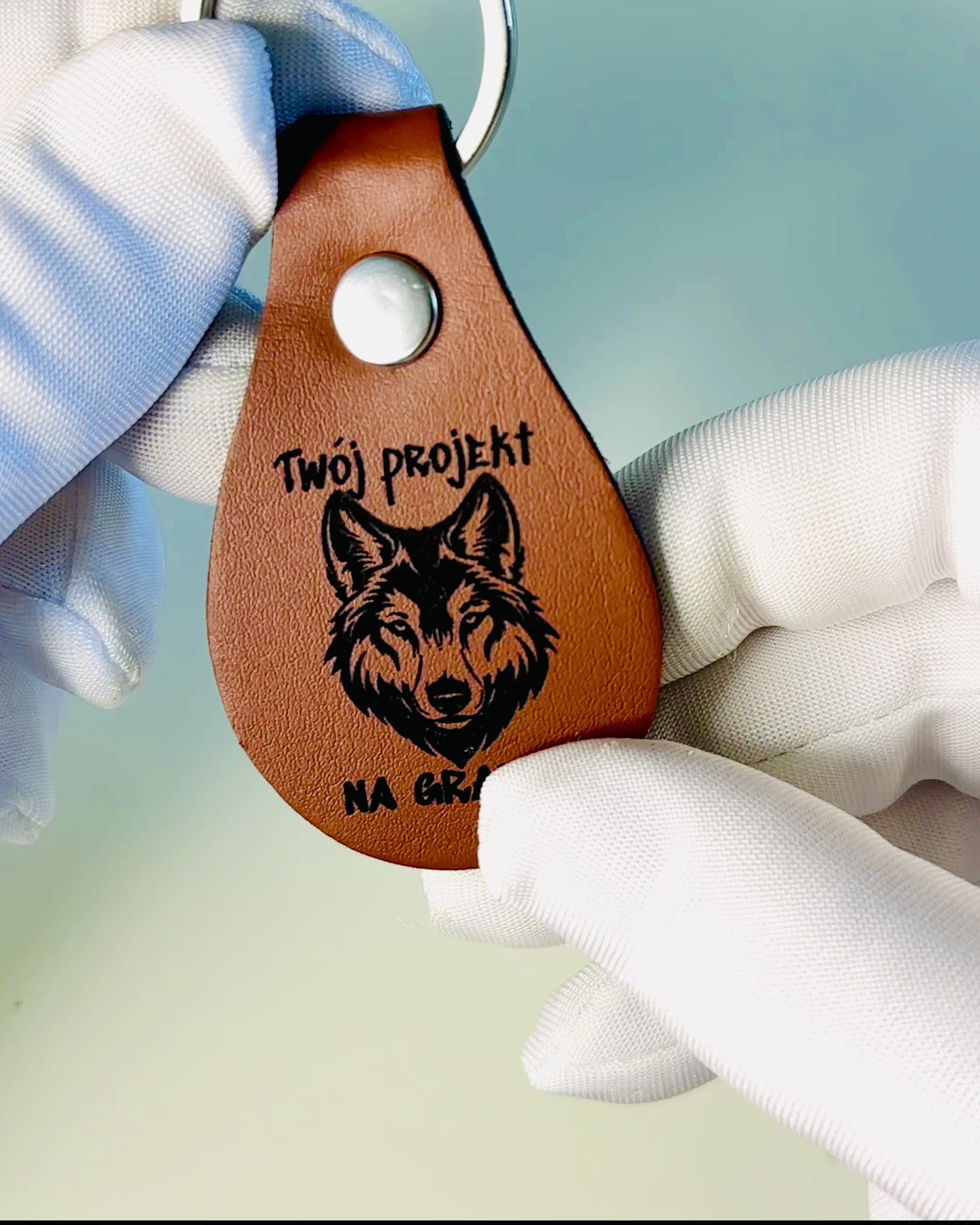 PU Leather Keychain with Personalization Option for Engraving - Available in 5 Colors