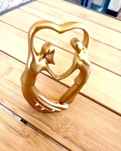 Figurine symbole d'amour - "Proximité Éternelle" en cadeau, personnalisation par gravure