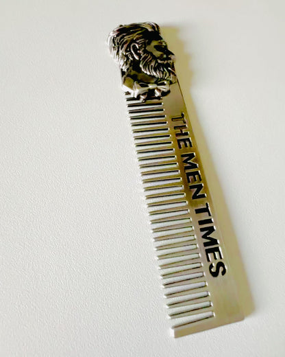 GroomMaster - Elegant Metal Comb with Engraving, personalization with engraving