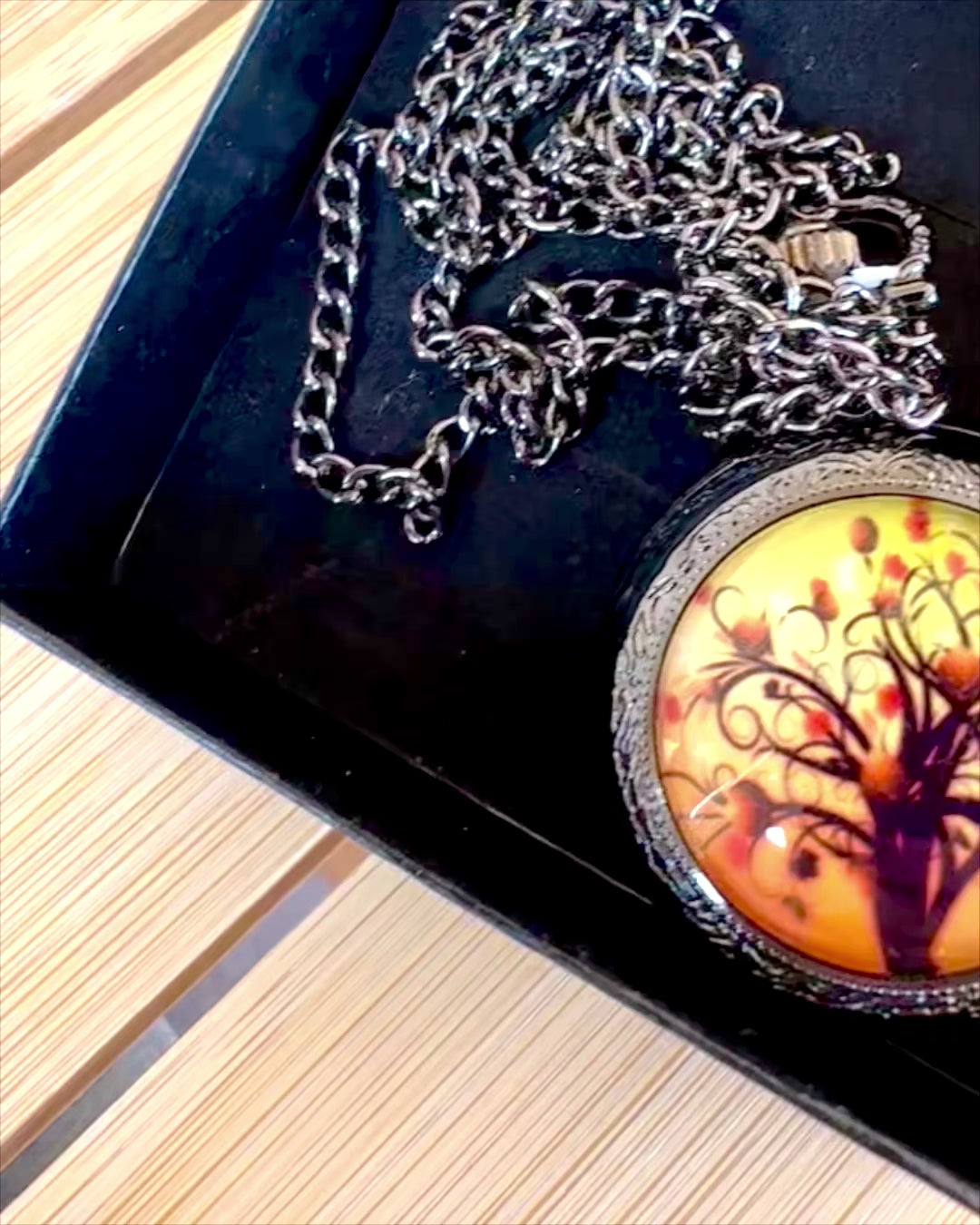 Pocket Watch "Tree of Life" with Engraving Option for a Gift