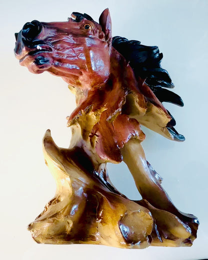 Abstract Resin Horse Sculpture