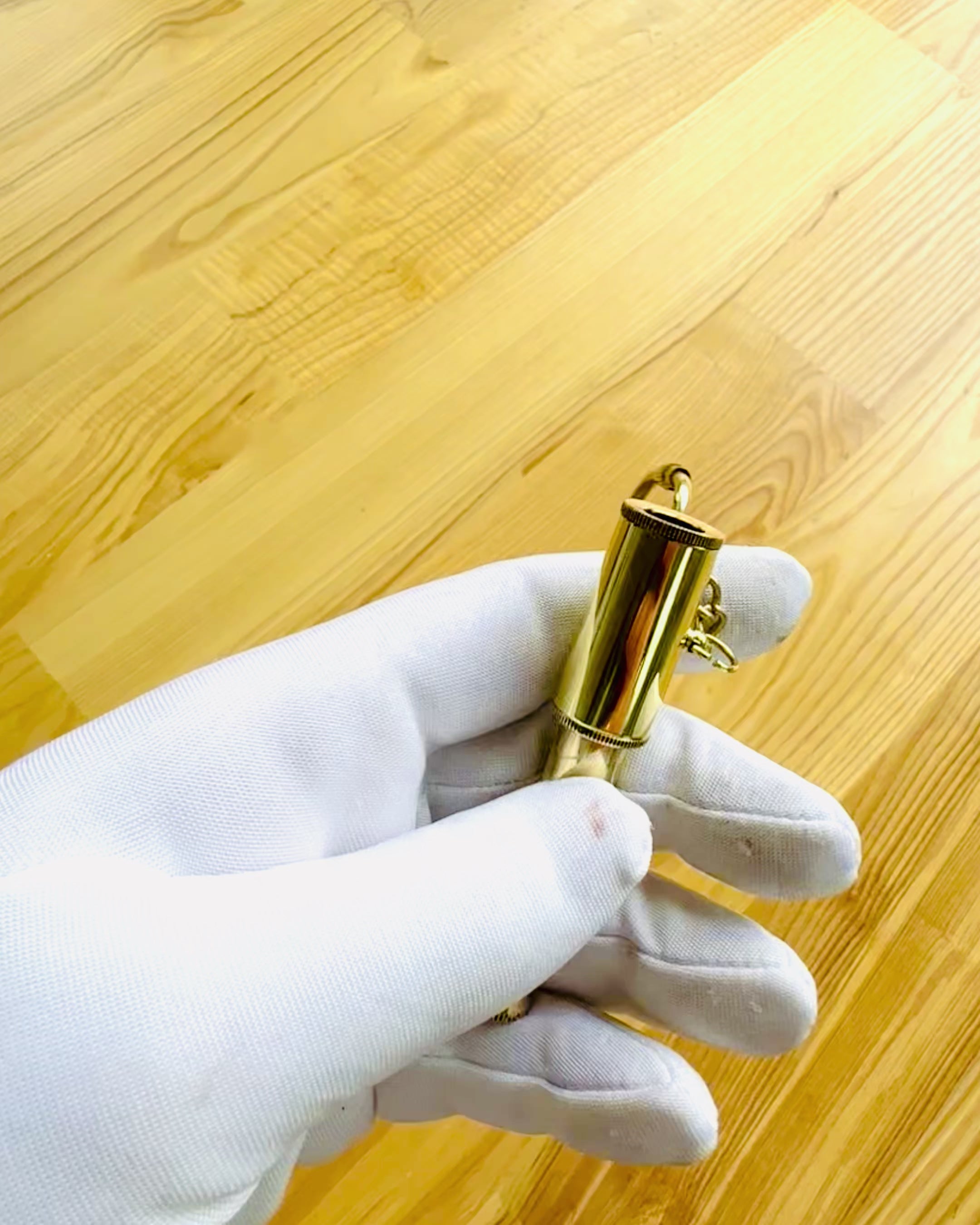 Pocket Telescope "Golden Adventure" - keychain with personalization option