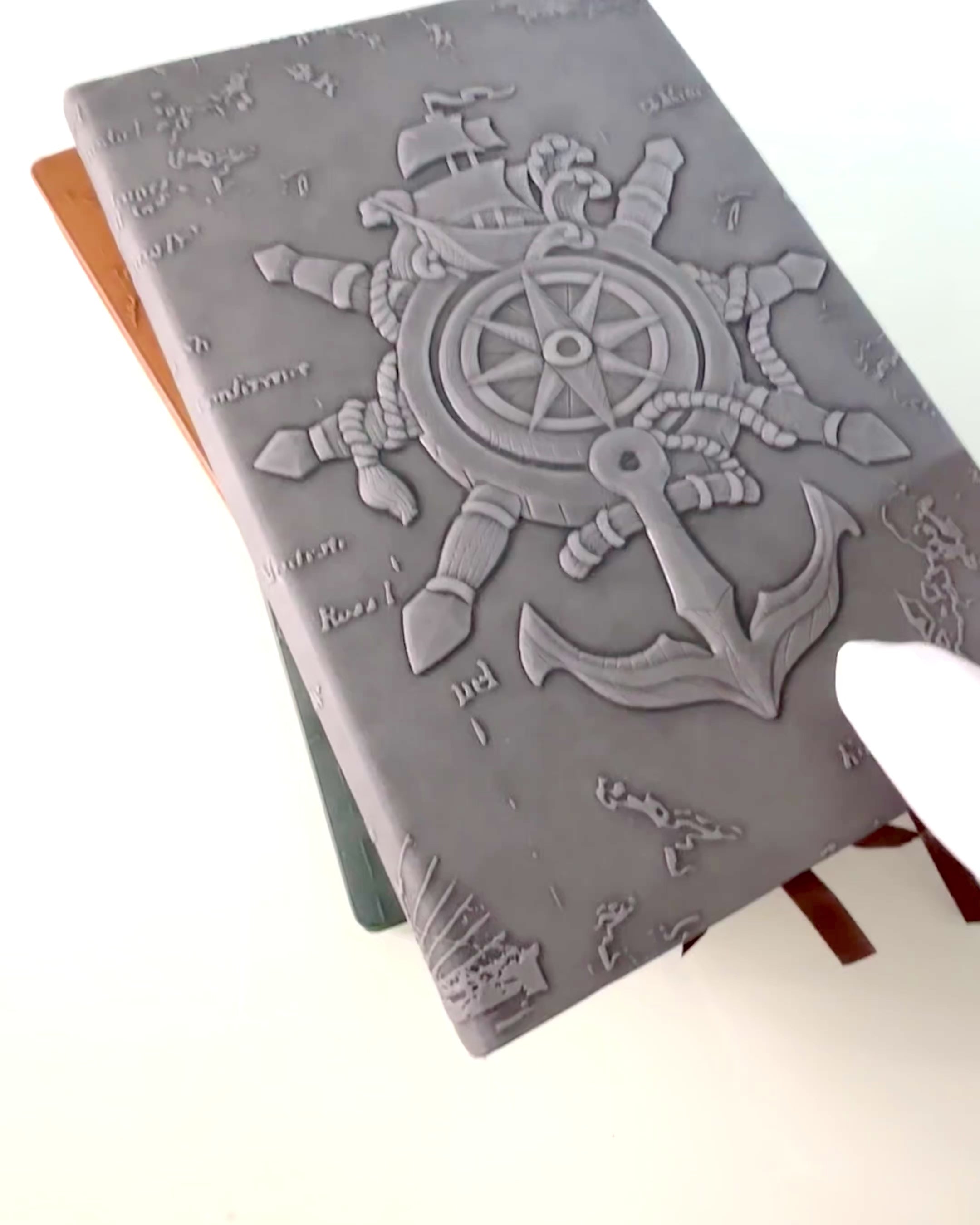 Nautical-themed notebooks "Nautica" with personalization option for engraving, as a gift.