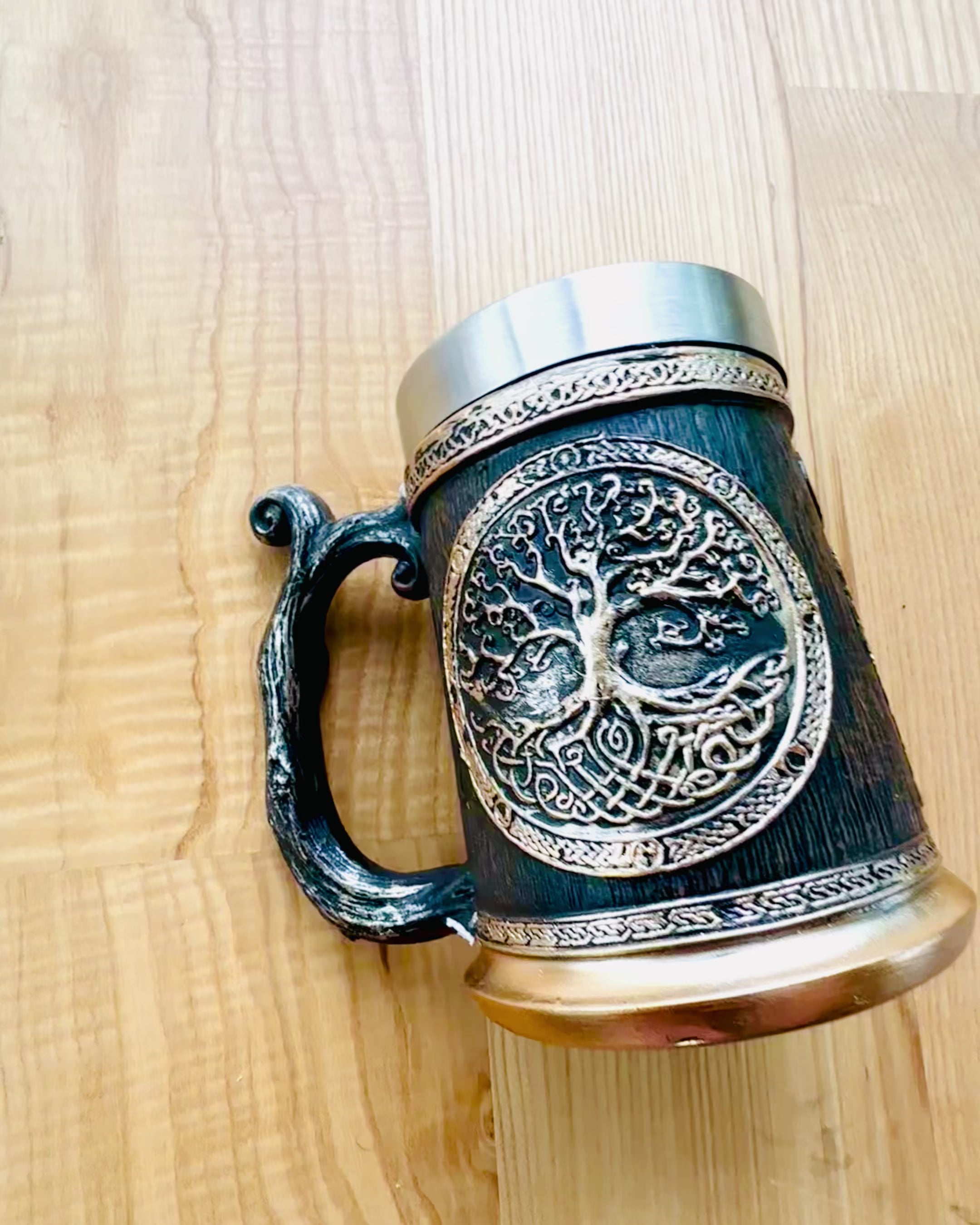 Nordic Cup Tree of Life - Masterful Craftsmanship, 600 ml, personalization option with engraving